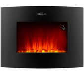 Cecotec Chimenea Eléctrica ReadyWarm 2250 Curved Flames Connected. 22" y 2000W con control por Wi-Fi