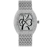 Reloj para mujer con estrellas, numeración y piedras brillantes, correa de brazalete, movimiento de cuarzo, un reloj de lujo para la mujer