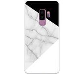 Funda compatible con Samsung Galaxy S9 Plus - mármol con blanco y negro