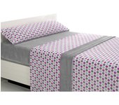 SABANALIA - Juego de sábana de coralina Happy (Disponible en varios tamaños y colores) - Máximo confort y protección contra el frío - 240 grs/m² - 100 % Microfibra de Poliéster