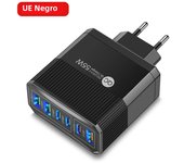 55W Fast Charging Charger 6Ports USB Type C Charger For Samsung A23 S23 iPhone 15 14 Xiaomi Tablet Portable Wall Mobile Charger