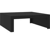 vidaXL Mesa de centro madera contrachapada 100x100x35 cm Blanco, Negro, Roble Sonoma Mesita de Salón o Comedor o Auxiliar Mesa de Café Meuble Salón