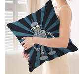 F-Futurama B-Bender Art Decorative Room Aesthetics Pillow Case Home Decor Bedroom Sofa Bed Couch Pillow Cover 45x45