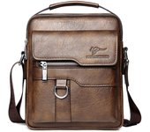 Kangaroo Luxury Brand Vintage Man Bags Leather Shoulder Bag For Men Business Messenger Crossbody Bag Male Fashion Casual Handbag