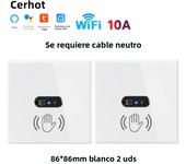 Cerhot EU Tuya WiFi Smart Switch Wave Senssor Move WiFi Switch Infection light Switch No Need Touch IR Motion Activated Switches