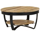 vidaXL Mesa de centro madera maciza de mango sin tratar 60x40 cm, 65x32 cm, 68x43 cm Mesita de Salón o Comedor o Auxiliar Mesa de Café Meuble Salón