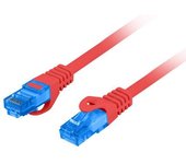 Lanberg patchcord s/ftp cat.6a 1.5m rojo lszh
