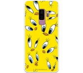 Funda original compatible con Samsung Galaxy S9 Plus - Patron Ojos Piolin Amarillo