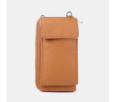 1990s Bolso de Móvil y Cartera de Piel Genuina con Compartimentos para Tarjetas y Monedero con Cremallera