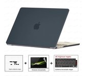 Laptop Case For MacBook Pro 14 M4 2024 Case Model A3112 Case & Dust plug & Screen film & Keyboard Cover Pro 16 M3 M2 Air 13 15.3