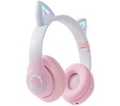 Auriculares de oído de gato LED inalámbrico Bluetooth auriculares estéreo de música auriculares