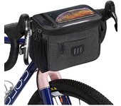 Bolsa para manillar de bicicleta, bolsa delantera impermeable para bicicleta de 6 l, bolsa de gran capacidad para manillar de bicicleta con soporte para teléfono, bolsa de almacenamiento para bicicleta de carretera, bicicleta eléctrica