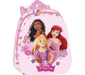 Mochila 3D Princesas Disney, Color Rosa, 33x27x10 cm, Safta - Kiglam