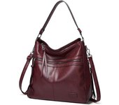 Bolso de mano Retro Para Mujer with ASA superior, Bolso de mano de Piel suave para Mujer, popular, de gran capacidad, versáthil, type Bandolera, Bolso de mano de moda