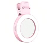Fill Light Clip with Mirror,Selfie Ring Fill Light,180° Rotatable,Portable,Expandable,Dimmable,White,Warm Light