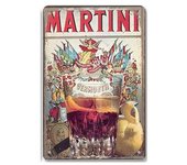 Campari Metal Tin Signs Martini Wall Decoration Plaque Vintage Art Poster Iron Painting for Man Cave Home Cafe Garden Club Bar