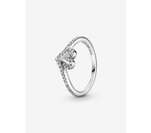 Pandora - Anillo de Corazón con brillante espoleta-Plata de Lei