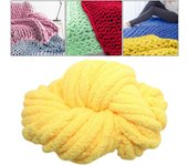 Chunky Chenille Yarn Gauge 7 Plush Jumbo Yarn Acrylic Thick Yarn Bulky Yarn for Hat Crochet Bed Arm Knitting Throw