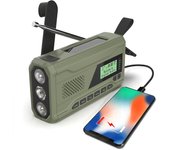 Radio Dab/FM portátil, Radio solar del dínamo 4000mAh, Radio solar de la manivela, Radio solar de la supervivencia