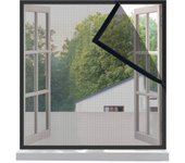 STARLEY-Mosquitera autoadhesiva y reutilizable para ventanas,Protección Anti mosquitos,Malla Anti Moscas, Mosquito,Blanco y Negro