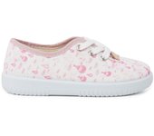 Pisamonas zapatillas cordones niños lona globitos