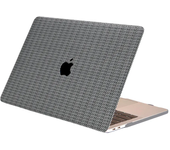 Carcasa para MacBook de Cuero Sintético Tejido Gris