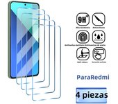 4PCS Sceeen Protector For Redmi Note 13 12 11 10 9 8 Pro Plus 5G Tempered Glass for Redmi 12C 10C 9C 9A 9AT Note 11S 10S 9T 9S