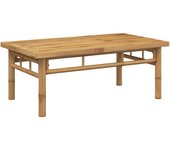 vidaXL Mesa de centro de bambú 45x45x35 cm, 70x40x35 cm, 90x50x35 cm Mesita de Salón o Comedor o Auxiliar Mesa de Café Meuble Salón
