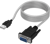 CABLEPELADO Cable Serie RS232 Macho a USB Macho | Adaptador USB a RS-232 DB9 Serie de 9 Pines | USB a Puerto COM | Chip PL2303GT Incorporado | Compatible con Windows 2000, XP, Vista, 7, 8, 10 y 11