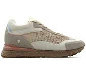 Gioseppo 74070 Zapatos sneakers de piel y tela,cuña interior,suela de goma,yute,esparto,zapatillas deportivas para señora