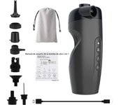 20PSI Portable Outdoor Electric Inflation Pump Wireless Air Inflator for Inflatable SUP Stand Up Paddle Board Tire Plate Boat