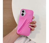 DIYFashion New Rhode  Lipstick Lip Holder Soft Silicone Phone Case for iPhone 16 15 14 13 12 Pro Max Plus Solid Color Back Cover