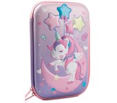 3D Kawaii Unicorn Dinosaur Pencil Case EVA Large Capacity Waterproof Light Pencil Box for Student School Supply Stationery Bag