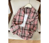 Red Plaid Shirt for Women Teen-girl Button Down Long Sleeve Collared Check Shirt Jacket Casual Fall Winter Christmas Outfit