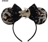 Disney Mickey Mouse Oor Hoofdbanden Frozen Elsa Anna Strik Pailletten Hoofdband Kids Party Cadeau Kinderen Diy Haaraccessoires