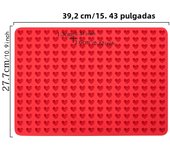 255 Love Hole Silicone Mold Dog Food Dissolved Bean Chocolate Candy Baking Mold Microwave Oven Baking Pad Kitchen Drainage Pad