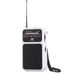 J-555 Am/FM Radio Portatil Pequeña Recargable, Carga USB-C, Radios Pequeña Pilas, con Toma de Auriculares, Transistor Radio de Bolsillo con Clip y cordón para Correr, Acampar. (Azul)