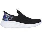 Skechers Ultra Flex 3.0 - Colory Wild Zapatillas deportivas para mujer negras en piel y sintético 84203