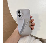 DIYFashion New Rhode  Lipstick Lip Holder Soft Silicone Phone Case for iPhone 16 15 14 13 12 Pro Max Plus Solid Color Back Cover