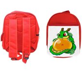 PACK MOCHILA ROJA Y ESTUCHE dragon ball z super shenron dragon bola school material anime goku vegeta