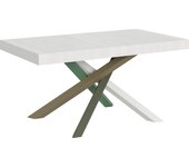 Mesa extensible 90x16/420 cm Volantis Estructura Fresno Blanco 4/A