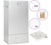 vidaXL Horno Ahumador de BBQ con Generador Humo Frío Parrilla Acero Galvanizado Dimensiones 44.5x29x83 cm (21x21x4.5 cm),  44.5x29x83 cm (27x27x4.5 cm),  44.5x29x110 cm (27x27x4.5 cm) y mas