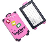PVC soft rubber luggage tags, anti-lost tags, boarding machine identification tags, travel trolley case tags, -A-DH