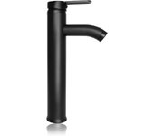 Grifo Cuenca Negra. Grifo Lavabo - Grifo Moderno para Lavabo - Grifo Lavabo Alto ideal para el Baño - Grifo Baño Monomando - Incluye Kit de Juntas de Recambio.