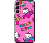 Phone Case for Samsung Note 20 S23 S22 S21 Ultra S20 FE S10 S10E 10 Plus Silicone Cases Cartoon Pink Cat Hello Kitty
