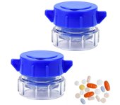 2 Pcs Pill Crusher and Grinder, Professional Pill Pulverizer, Tablet Crusher for Pills, Vitamins, Tablets, Elderly, Children