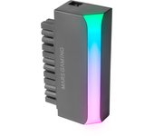 Mars Gaming MCA-L24, Adaptador ATX 24 PIN a 90°, Iluminación 5V 3-PIN ARGB, Adaptador de Alimentación para Placas Base, Instalación Plug & Play, Compatibilidad Universal, Adaptador Placa Base ATX Negro