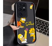 Cute The Simpsons For Samsung S20 S21 S22 S23 S24 FE Plus Ultra 5G Note 20 Ultra Eyes Ladder Phone Case