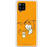 Funda original compatible con Samsung A42 5G - T&J Fondo Naranja