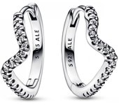 Pendientes de aro Pandora 292545C01 Ola brillante